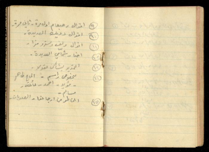 دفتر ملاحظات لحنا نقارة، 1948