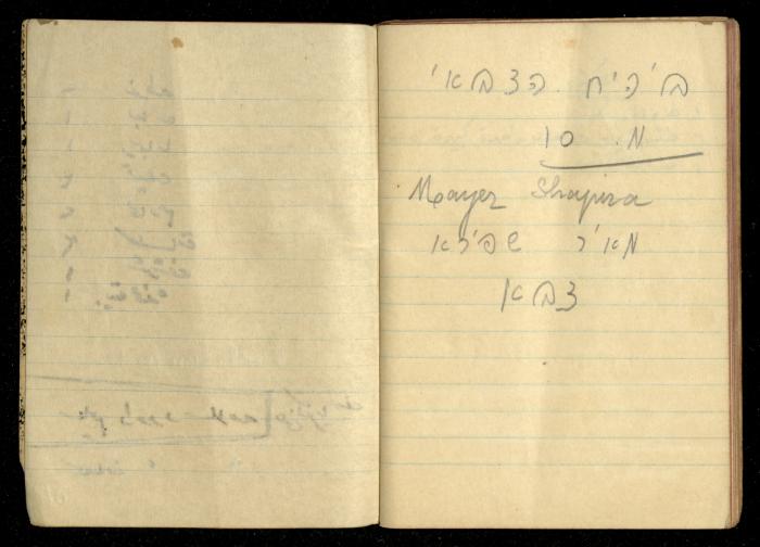 دفتر ملاحظات لحنا نقارة، 1948