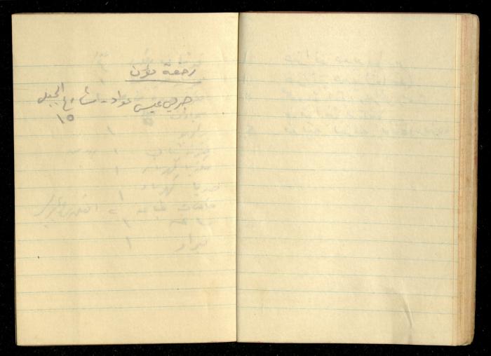 دفتر ملاحظات لحنا نقارة، 1948
