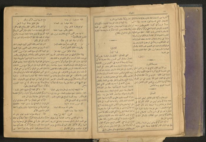 Issues of al-Manar Weekly newspaper, 1900-1901