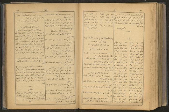 Issues of al-Manar Weekly newspaper, 1900-1901