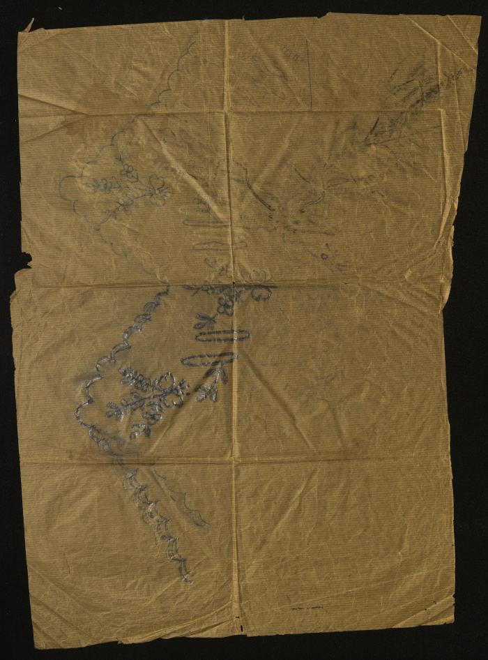 Afaf Hamadneh's Embroidery Drawing, Asira ash-Shamaliya-Nablus, 1960