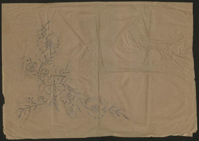 Afaf Hamadneh's Embroidery Drawing, Asira ash-Shamaliya-Nablus, 1960