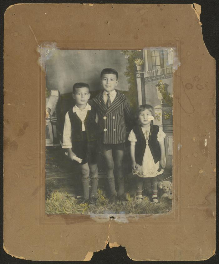 Widad, Kamal and Jamal Yousef Hussein, the 1930s