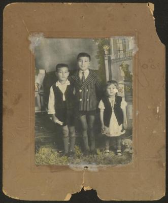 Widad, Kamal and Jamal Yousef Hussein, the 1930s