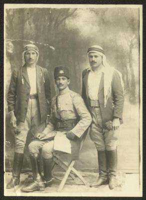Yousef Bay with Two of His Colleagues from East Jordan