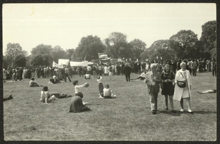 A Solidarity Gathering with Palestine, London, the 1950s 