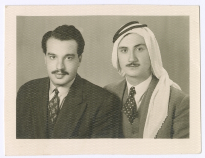 Bassam Shakaa with a Friend, Nablus