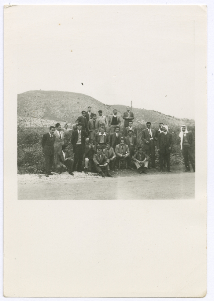 Bassam Shakaa with His Friends in Nablus