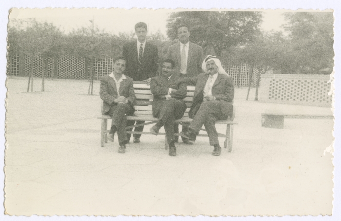 Abbas Tuqan and Bassam Shakaa with Their Friends