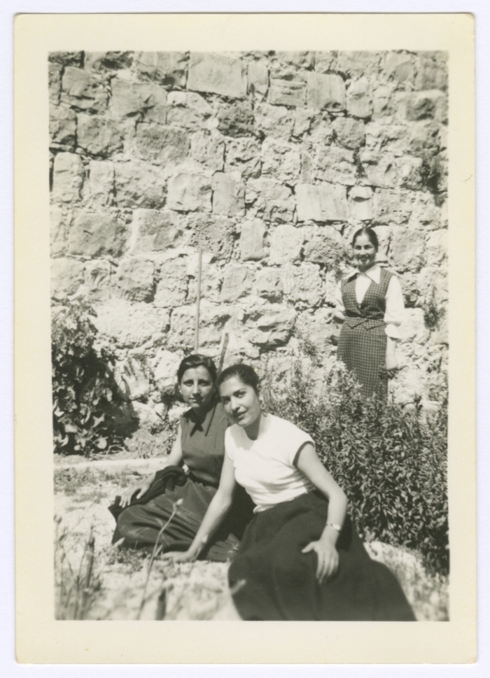 Enaya al-Fassed at Solomon's Pools, 13 April 1955