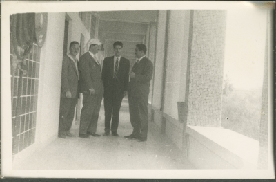 Abbas Tuqan and Bassam Shakaa with Their Friends
