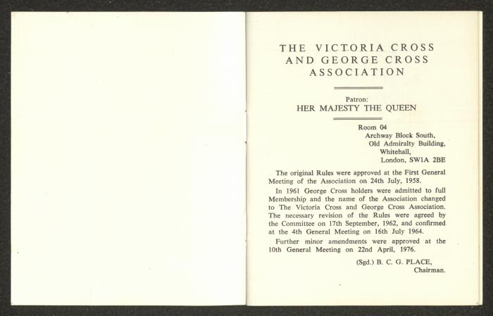  قوانين جمعية صليب فكتوريا وصليب جورج