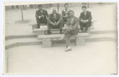 Abbas Tuqan and Bassam Shakaa with Their Friends