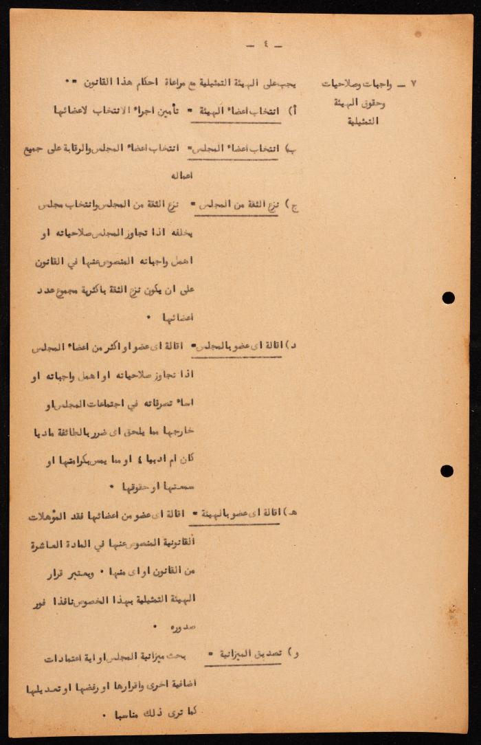 القانون الأساسي للمجلس الملّي للطائفة الأورثوذكسية، حيفا، 1957