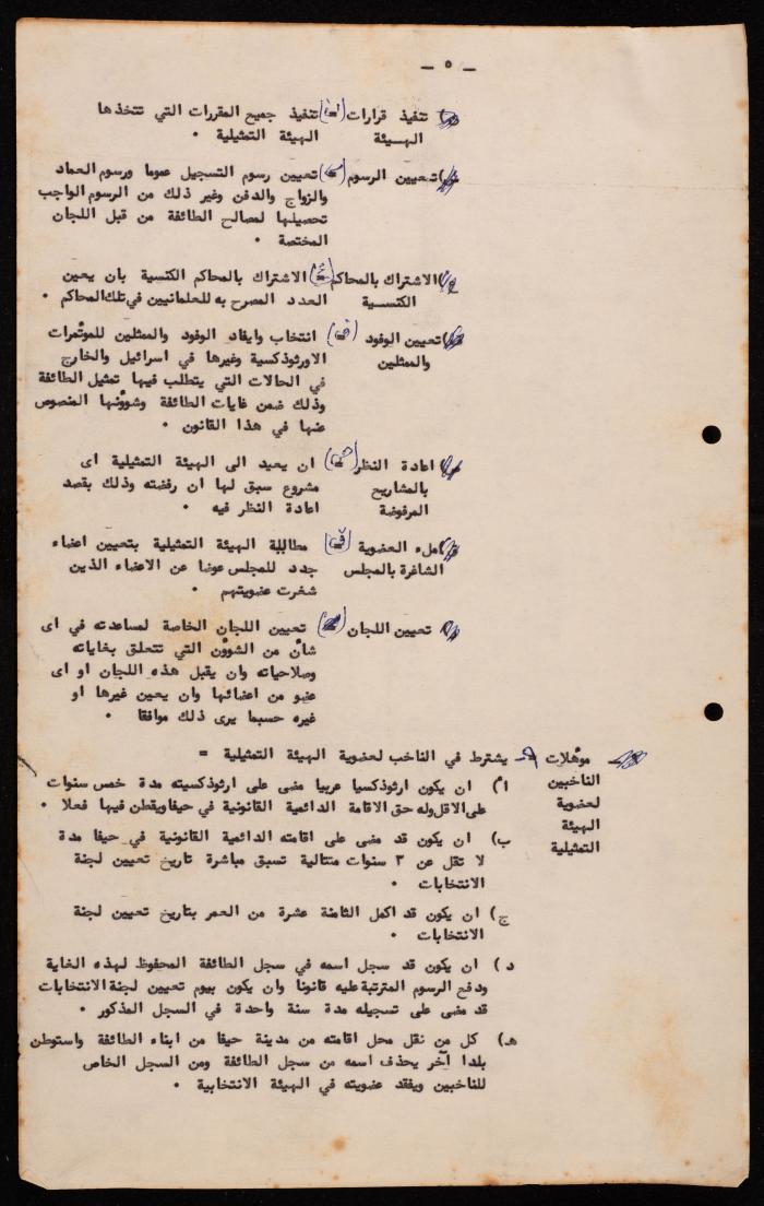 Basic Law of the Sect Council of the Orthodox Church, Haifa, 1959