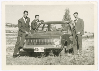 Bassam Shakaa with Two of His Friends 
