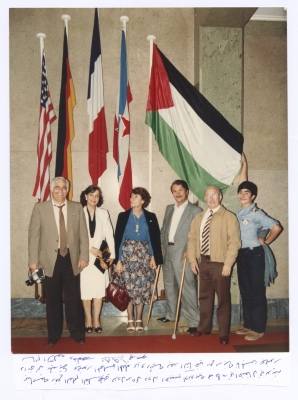 Bassam Shakaa in a Visit to Dundee Municipality, 1981