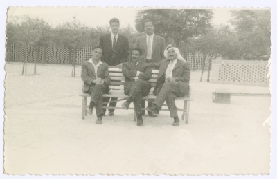 Abbas Tuqan and Bassam Shakaa with Their Friends