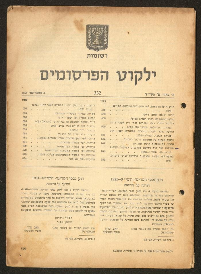 Land Acquisition Act, 1953