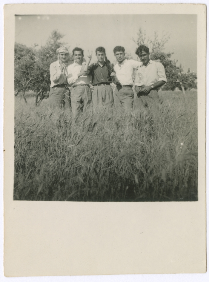 Bassam Shakaa with His Friends, 15 June 1950