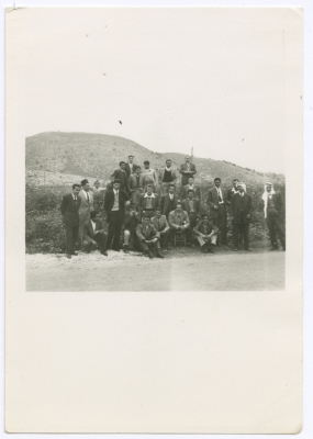Bassam Shakaa with His Friends in Nablus
