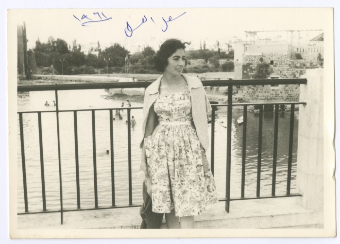 Enaya al-Fassed on Her Honeymoon in Syria, 1961
