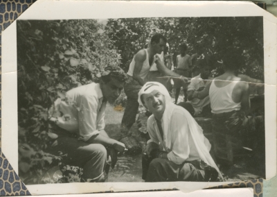 Bassam Shakaa with His Friends on a Picnic
