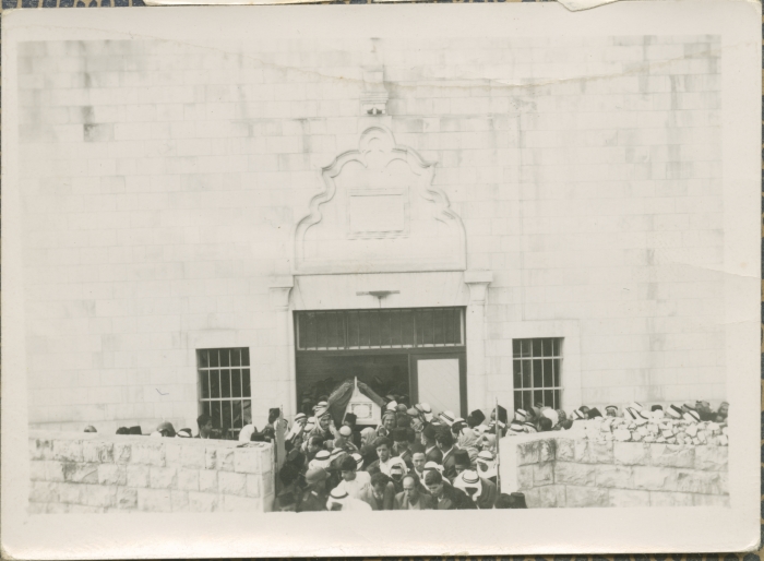 A Crowd of Mourners at a Funeral