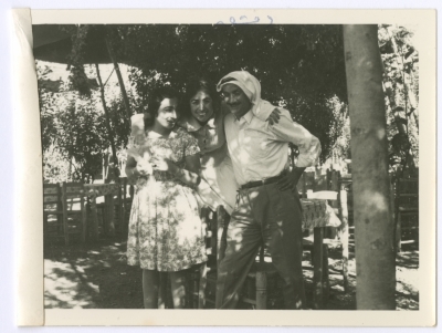 Bassam Shakaa, His Wife and Her Brother in Damascus, 1961
