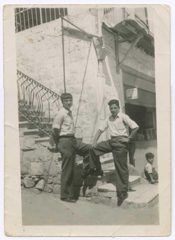 Bassam Shakaa and His Friend as Teenagers
