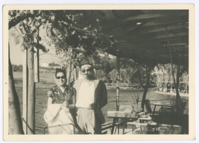 بسام الشكعة وزوجته في شهر العسل في سوريا، 1961