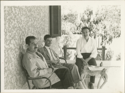 Bassam Shakaa with Two of His Friends
