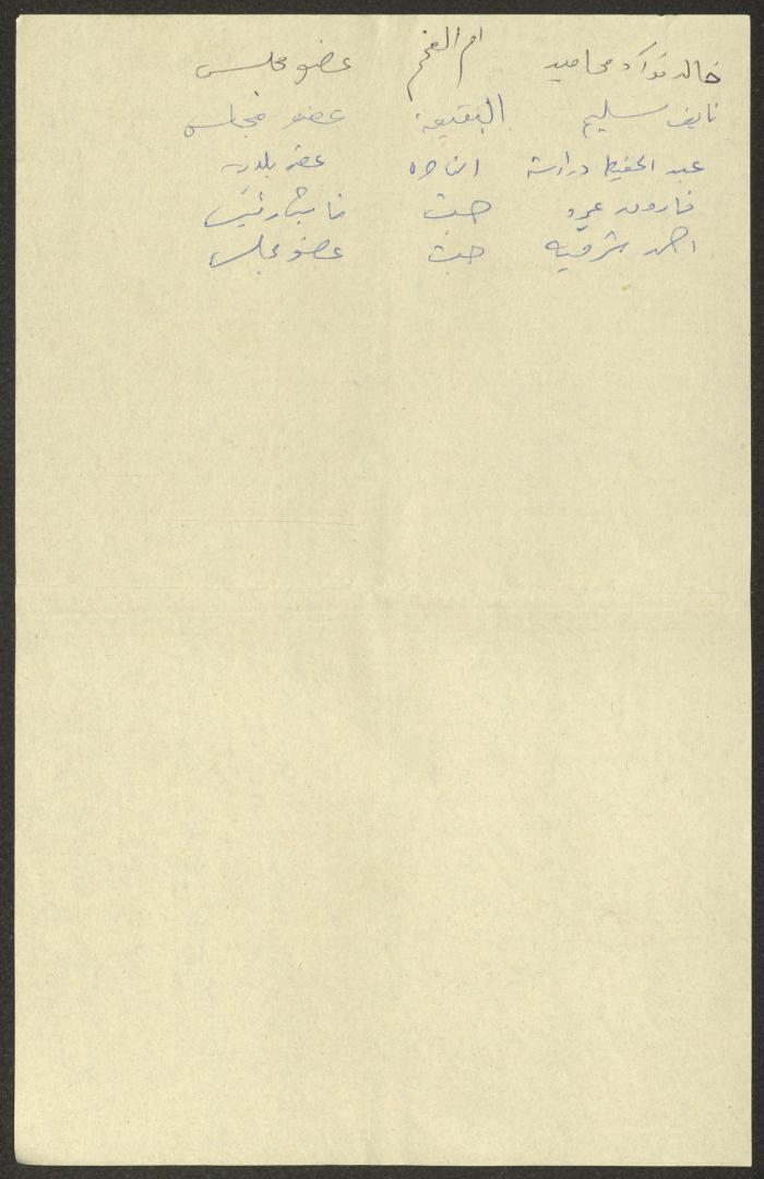 تلخيص توفيق زياد لمحضر اجتماع،1981