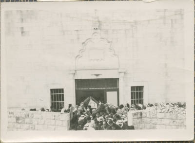 A Crowd of Mourners at a Funeral