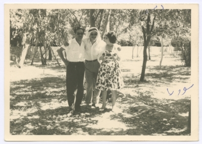Bassam Shakaa and His Wife in Damascus, 1961 