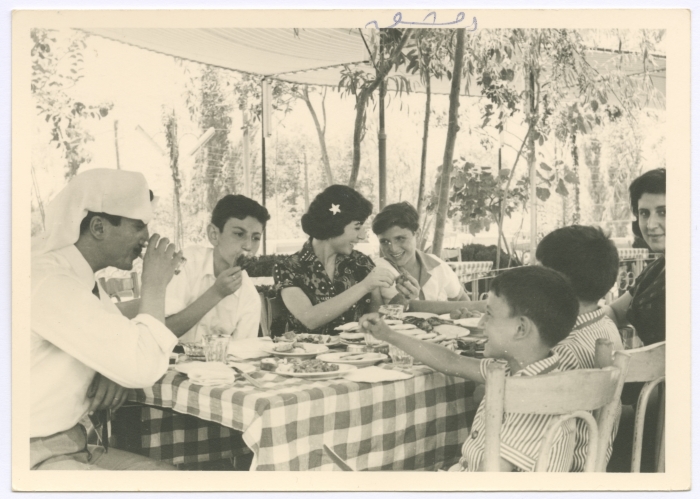 Bassam Shakaa and His Wife's Relatives Visiting Them in Syria, 1961
