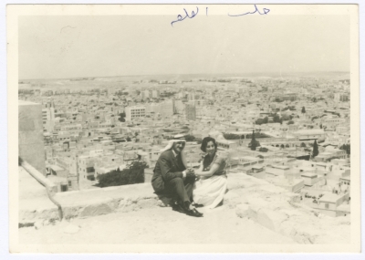 Bassam Shakaa and His Wife at the Citadel of Aleppo, 16 June 1961