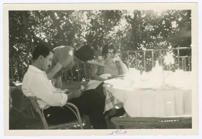 Bassam Shakaa and His Wife in Cairo, 1963