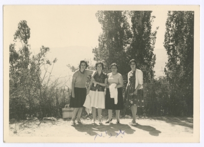 Enaya al-Fassed with Ladies of the Shakaa Family in Syria, 1961