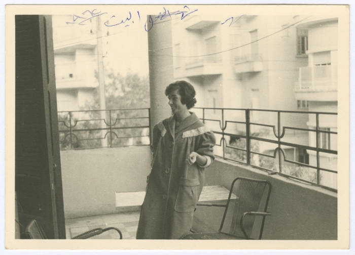 Enaya al-Fassed at Her House in Damascus,  3 November 1961