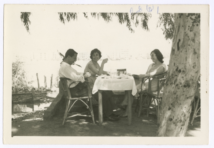 Bassam Shakaa and His Wife in Cairo, 1963