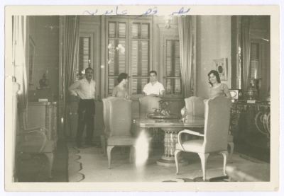 Bassam Shakaa and His Wife in Cairo, 1963