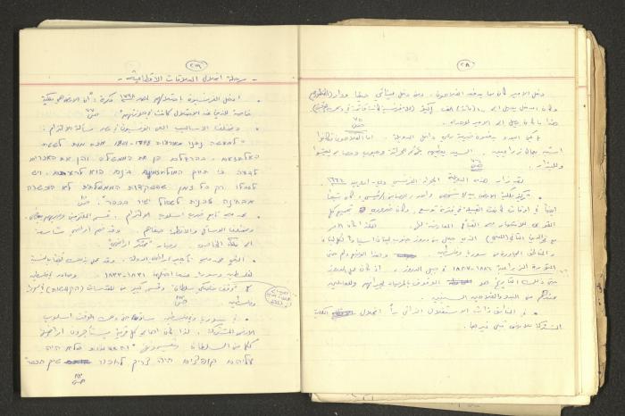 Nimr Murqus' Notes and Lectures Notebook 