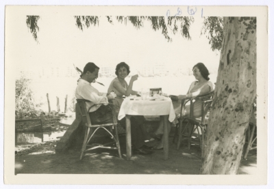 Bassam Shakaa and His Wife in Cairo, 1963