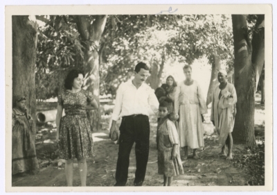 Bassam Shakaa and His Wife in Port Said, 1963