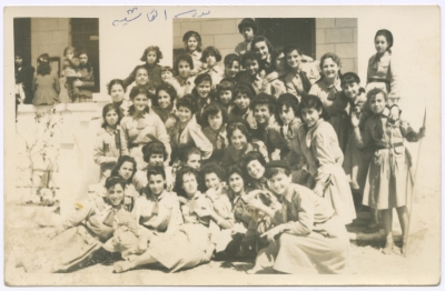 Female Students from al-Aaishiya School in Scout Uniform