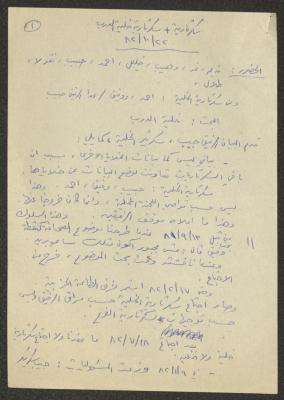 محضر اجتماع لسكرتارية الحزب الشيوعي الإسرائيلي، 22 تشرين الأول 1982