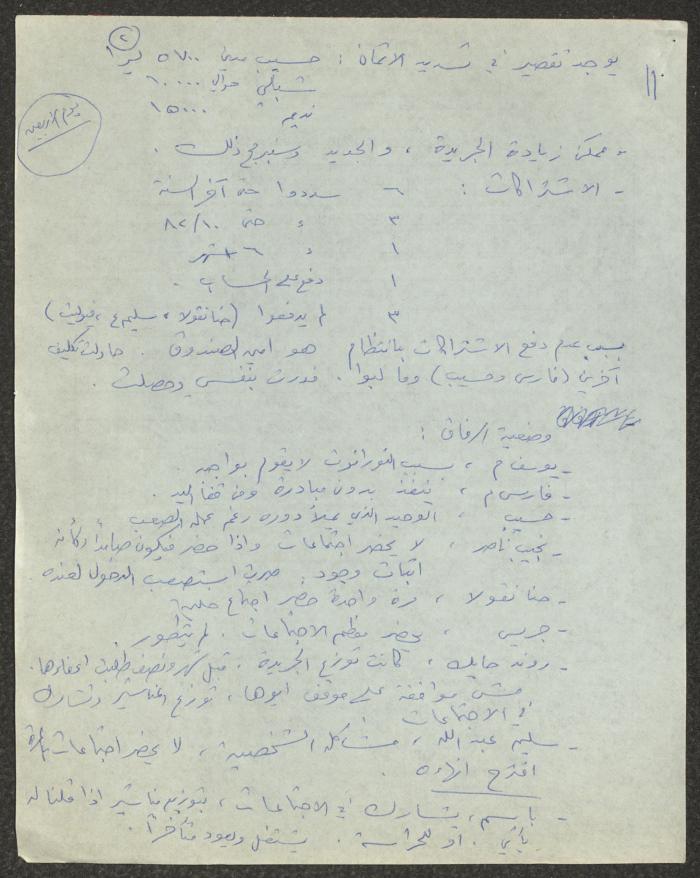 محضر اجتماع لسكرتارية الحزب الشيوعي الإسرائيلي، 18 تشرين الأول 1982