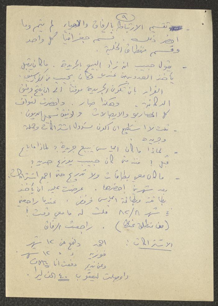 محضر اجتماع لسكرتارية الحزب الشيوعي الإسرائيلي، 22 تشرين الأول 1982